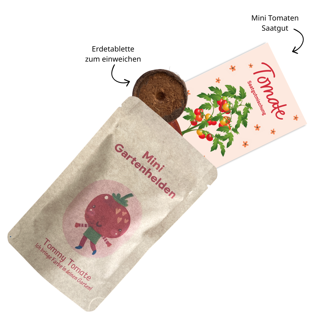 Mini Tomaten Samen und Anzuchtset für Kinder
