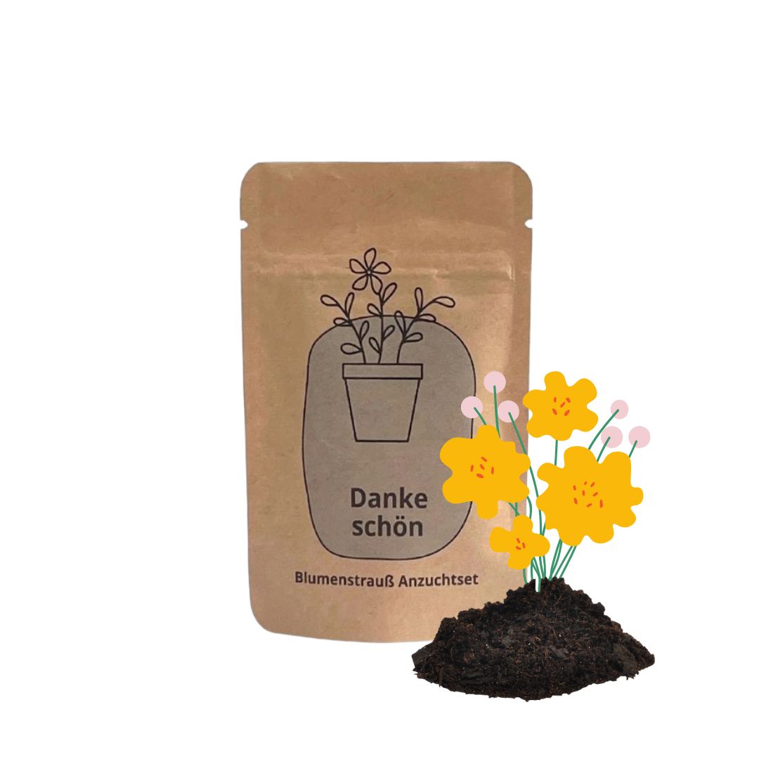 Danke schön Anzuchtset, ein kleines Dankeschön, das wächst