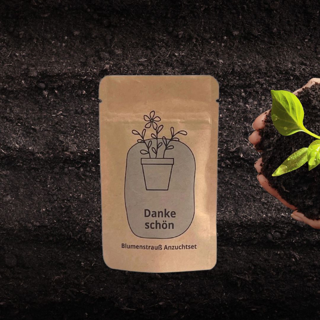 Danke schön Blumenstrauß zum säen