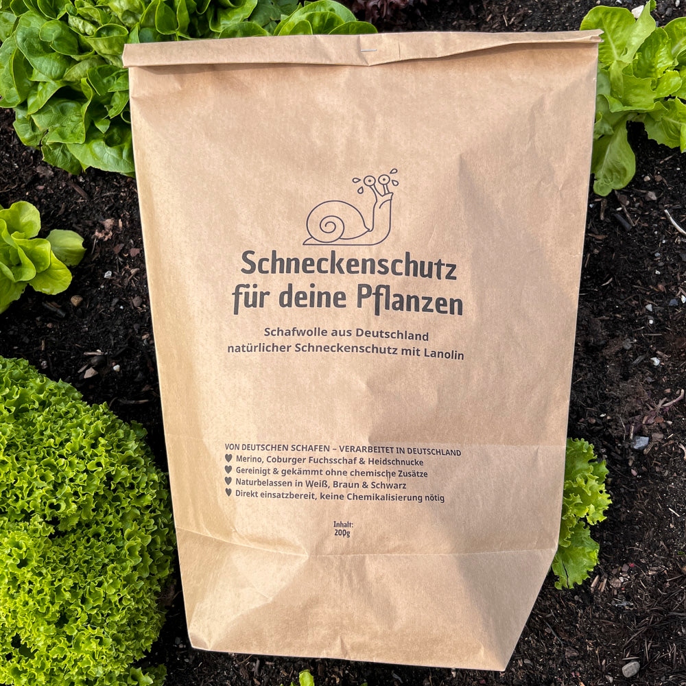 Schneckenschutz – Naturbelassene Schafwolle gegen Schnecken