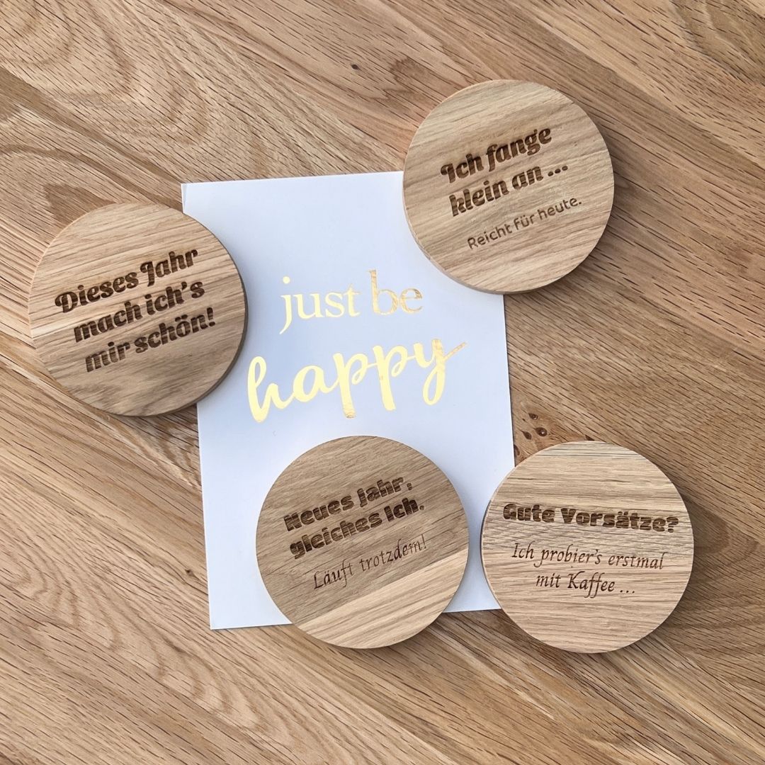 Relax Sprüche auf Magnet Set