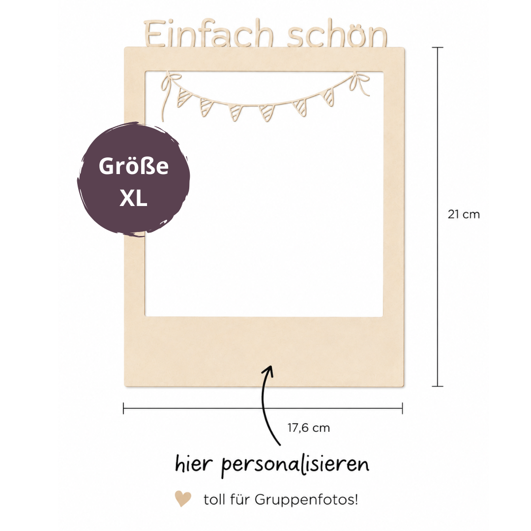 Einfach Schön - Polaroid Selfie-Rahmen zum personalisieren