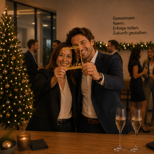 Selfie Rahmen Weihnachtsfeier Giveaway Gold S
