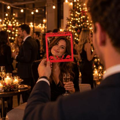 Selfie Rahmen Weihnachtsfeier Giveaway Rotpink S