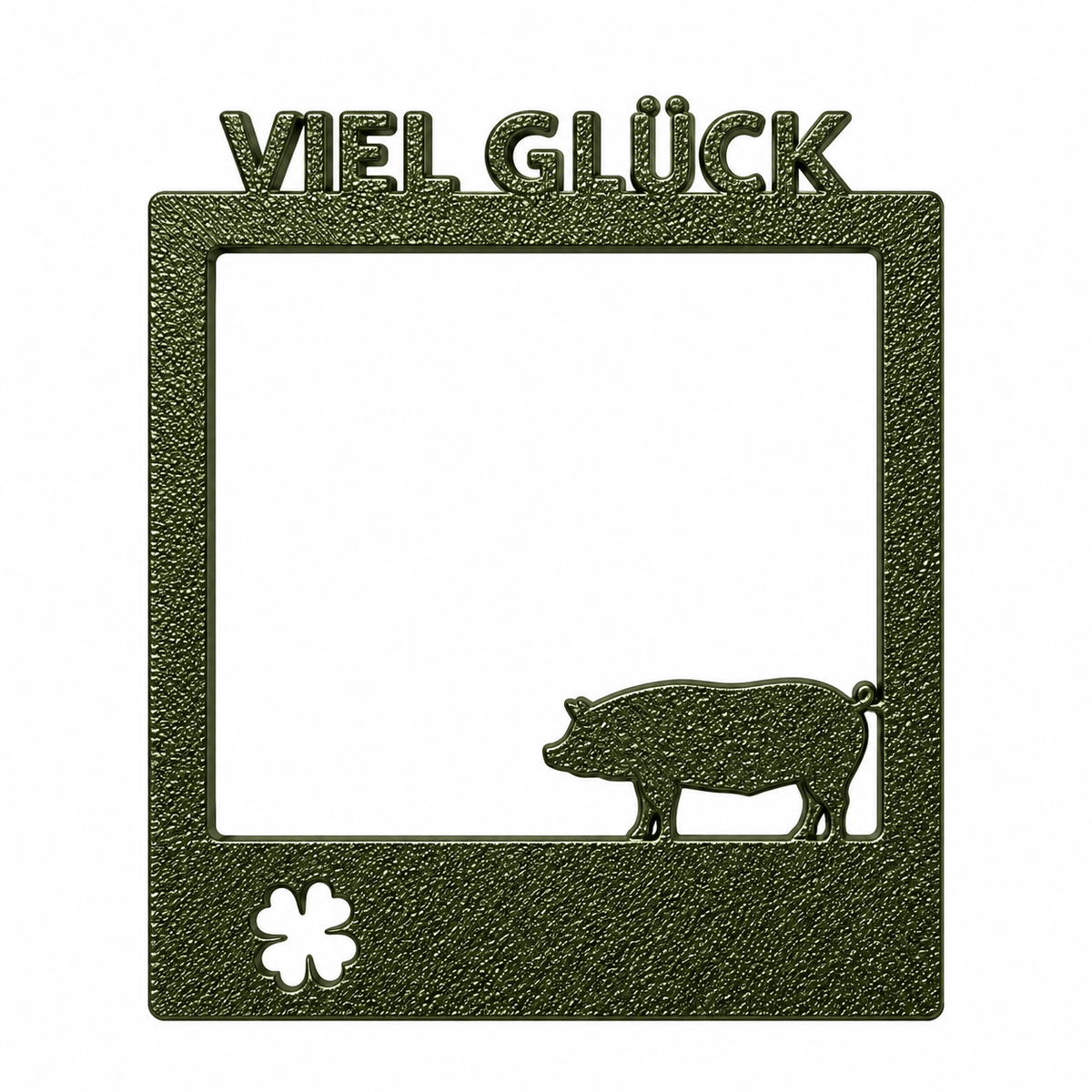Selfie Rahmen Viel Glück Grün