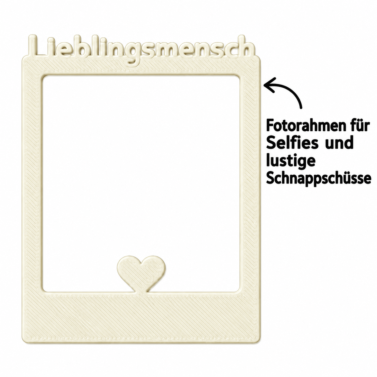 Selfie Rahmen Lieblingsmensch: Fotorahmen für Selfies und lustige Schnappschüsse