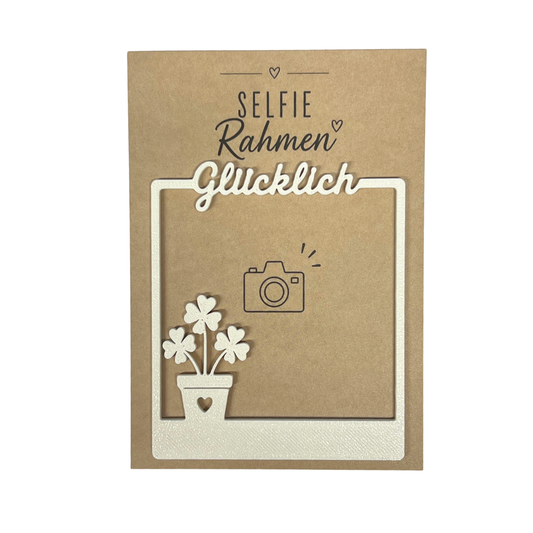 Selfie Rahmen Glücklich