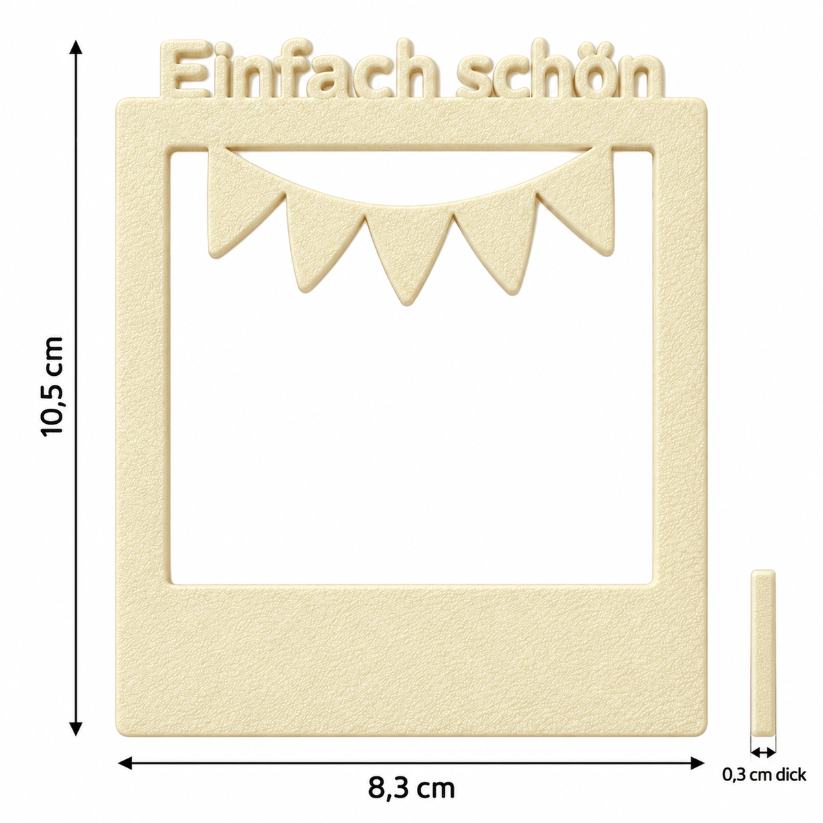 Einfach schön Selfie-Foto-Rahmen: Breite 8,3 cm Höhe, 10,5 cm, Dicke: 0,3 cm
