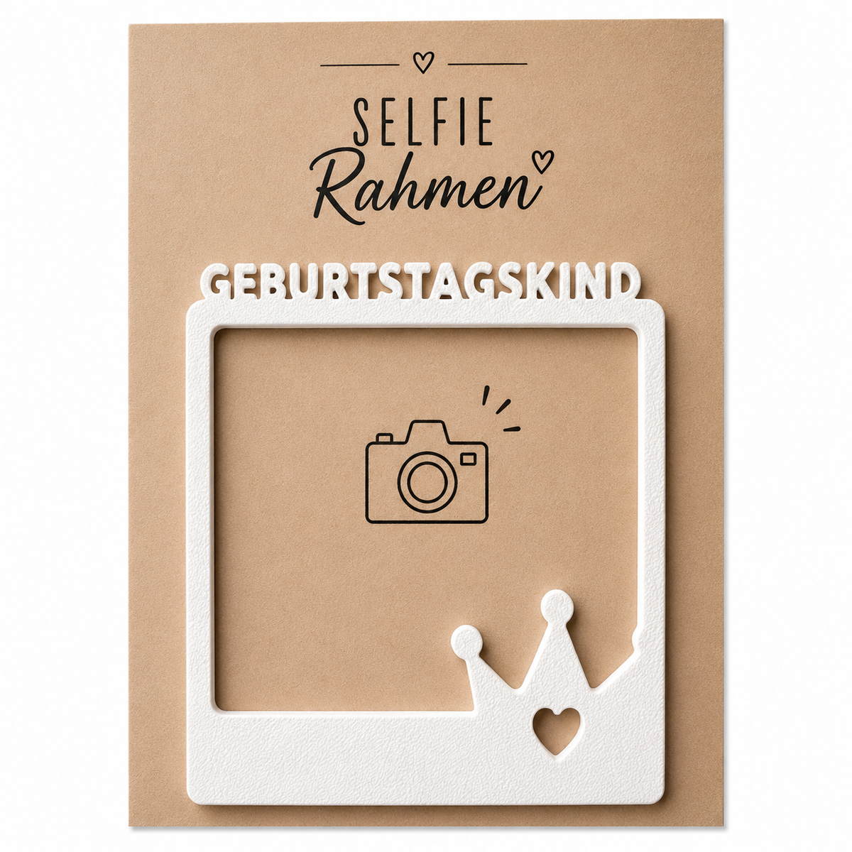 Selfie Rahmen Geburtstag: Geburtstagskind Weiß