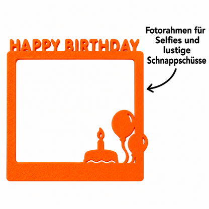 Selfie Rahmen Happy Birthday: Fotorahmen für Selfies und lustige Schnappschüsse