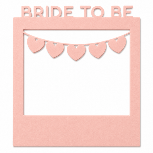 JGA Selfie Rahmen XL Bride to be