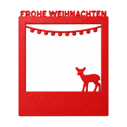 Selfie Rahmen Frohe Weihnachten XL personalisierbar