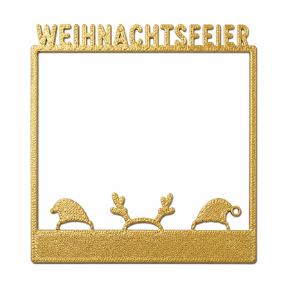 Selfie Rahmen Weihnachtsfeier XL personalisierbar