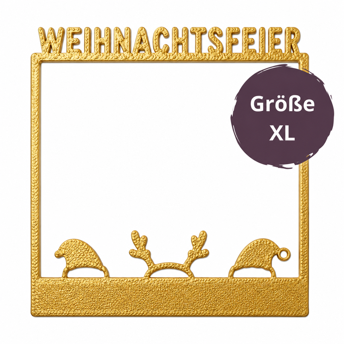 Selfie Rahmen Weihnachtsfeier XL personalisierbar