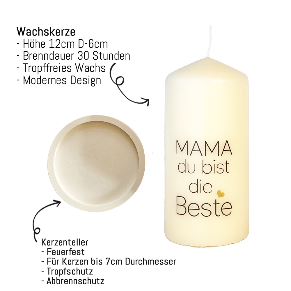 Kerzengeschenk für die Mama