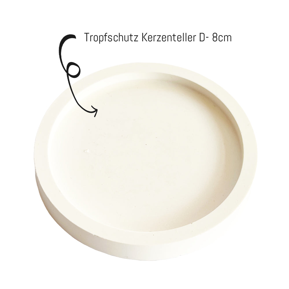 Kerzenteller als Abbrennschutz