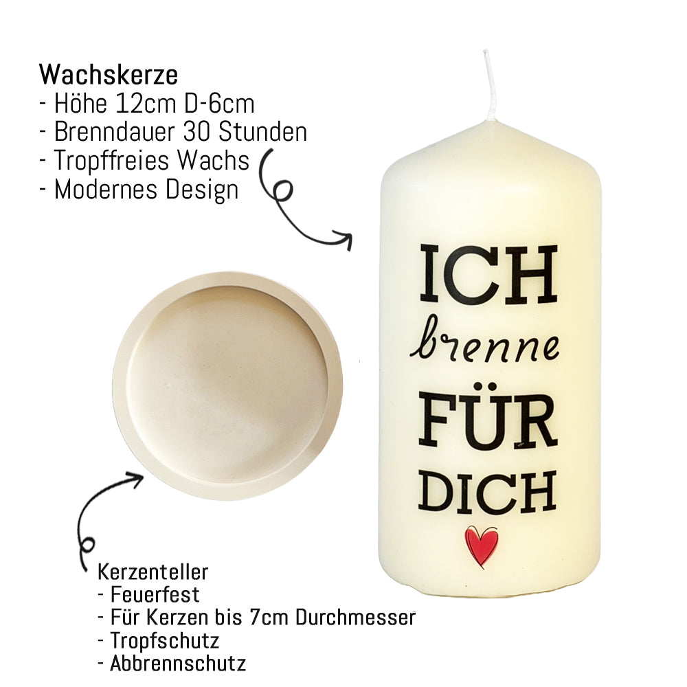 Ich liebe dich Kerze