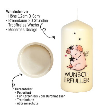 Wunscherfüller Kerze – Träume die fliegen lernen