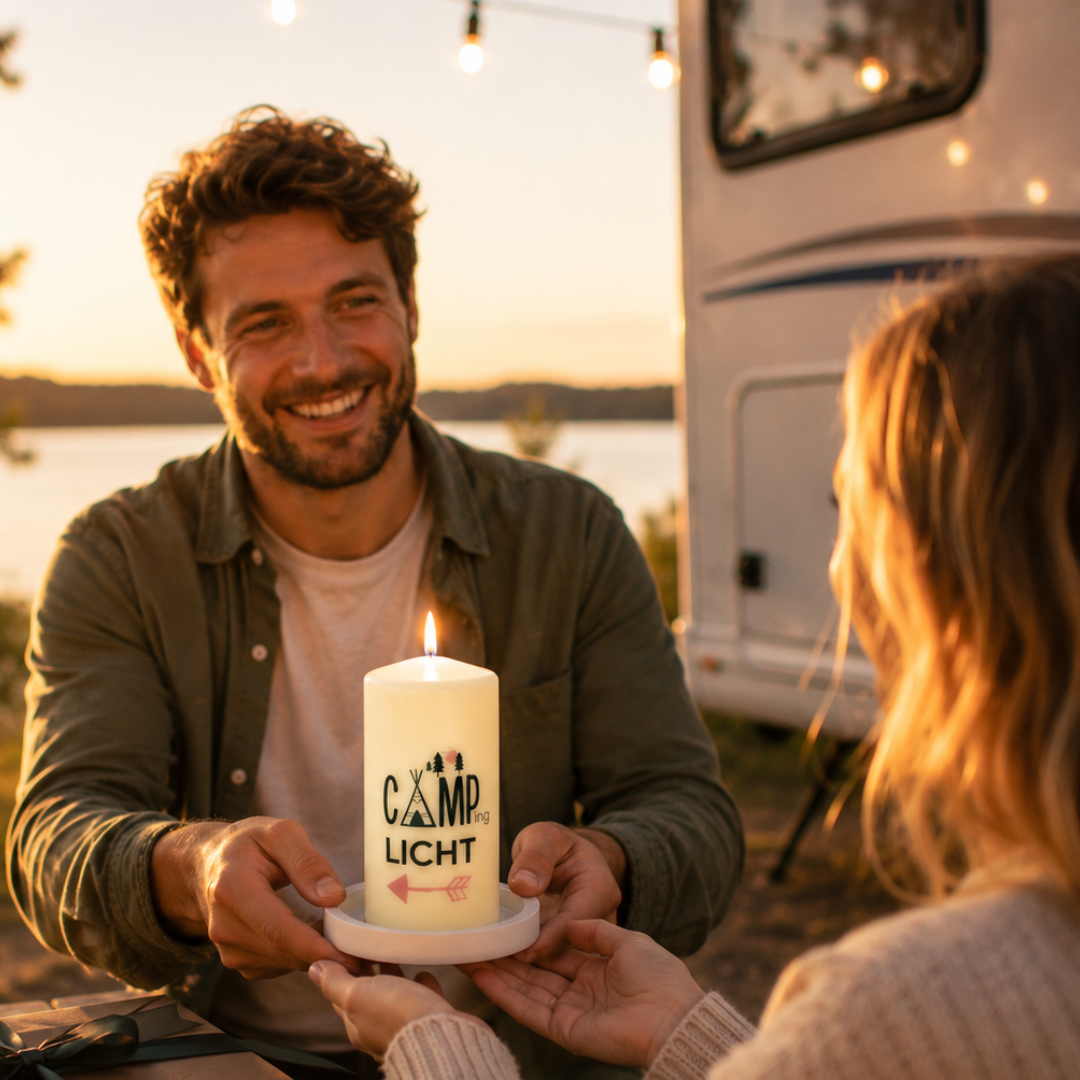 Camping Licht romantisch