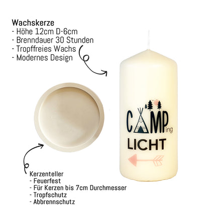 Campinglicht Kerze – Für Zelt, Wohnwagen & Glücksmomente