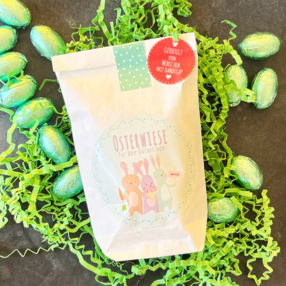 Ostertüte mit Schokoeiern