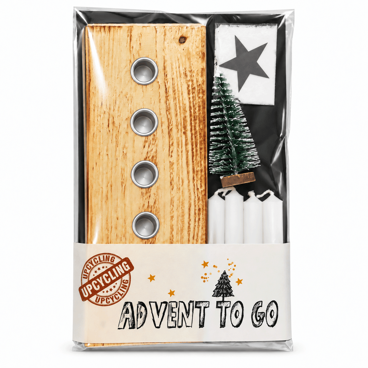 Unser Adventskranz to go: Upcycling Advent für unterwegs 