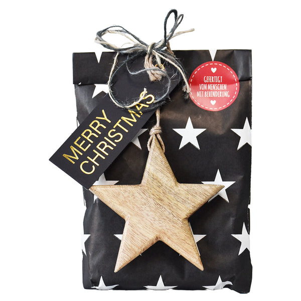 Litmitfu 50 Weihnachts-Geschenktüten Mit „Merry Christmas“ – Bunt, Lebensmittelecht