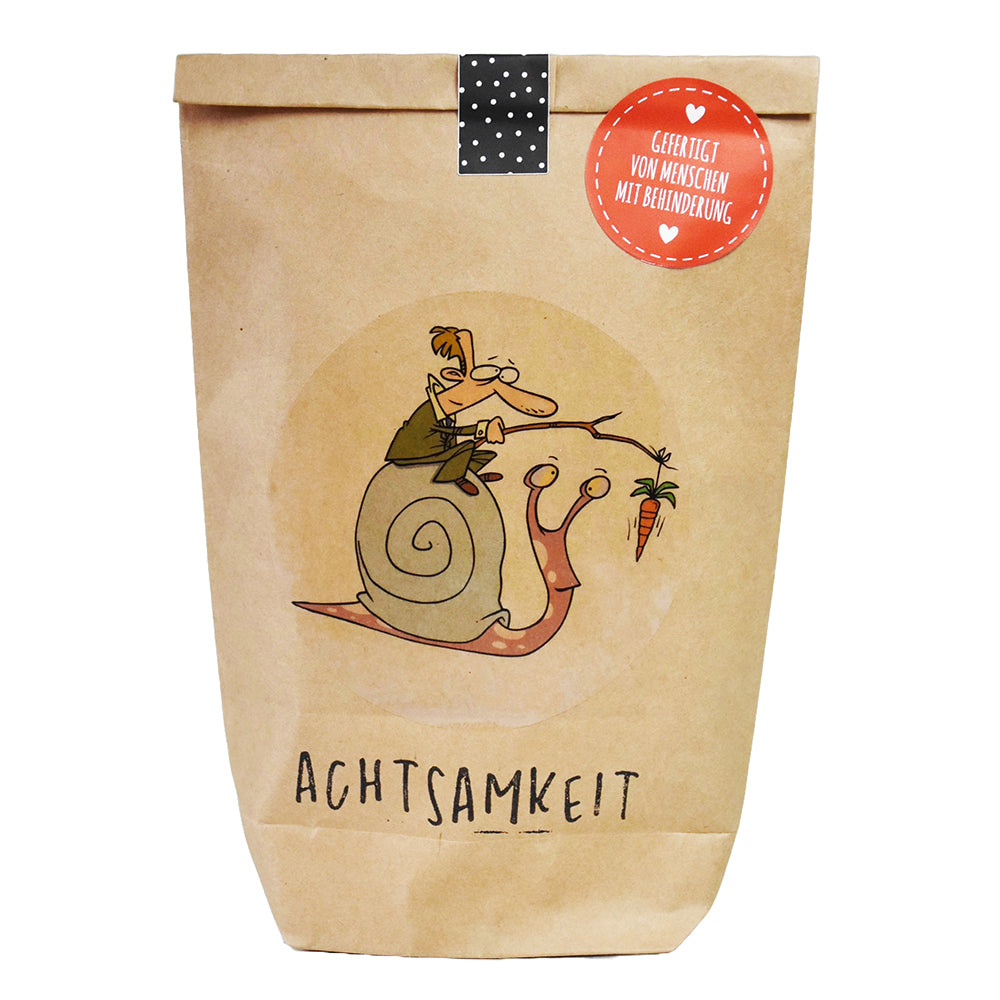 Achtsamkeit Tüte