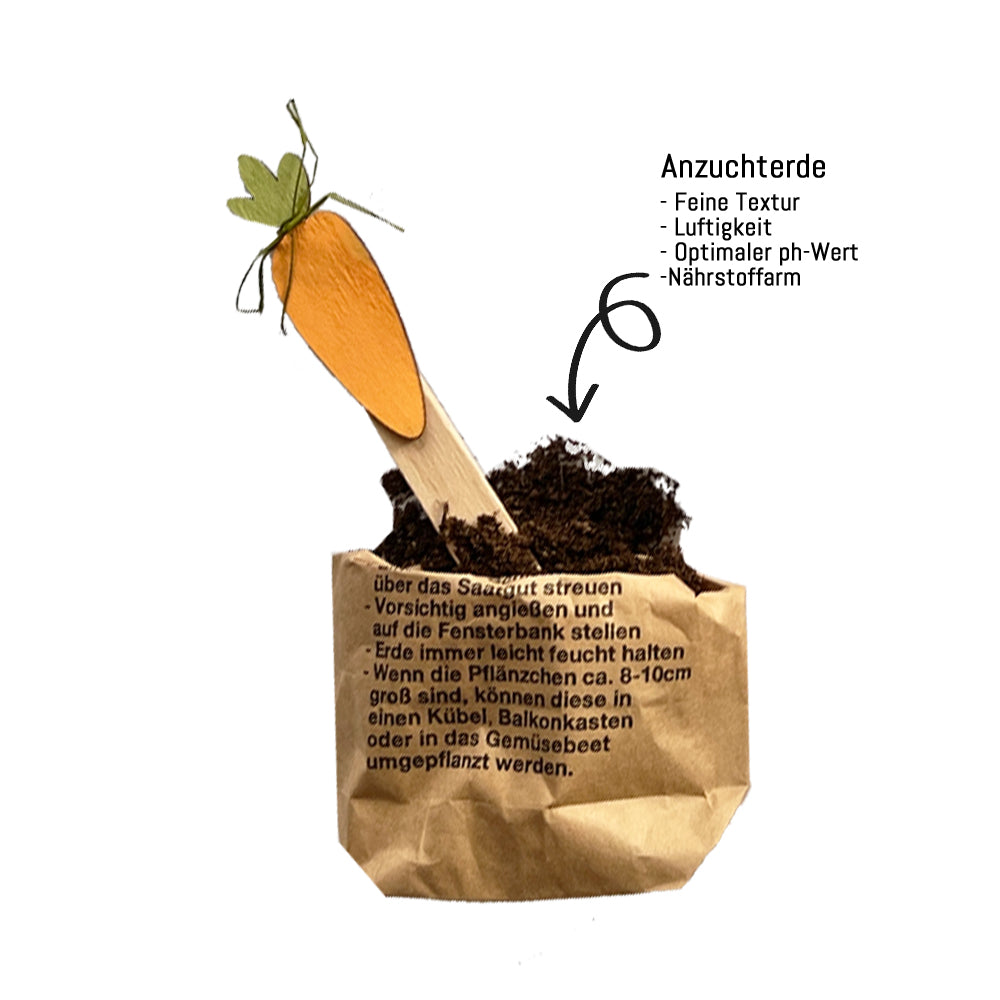 Anzuchtset für Möhrensamen