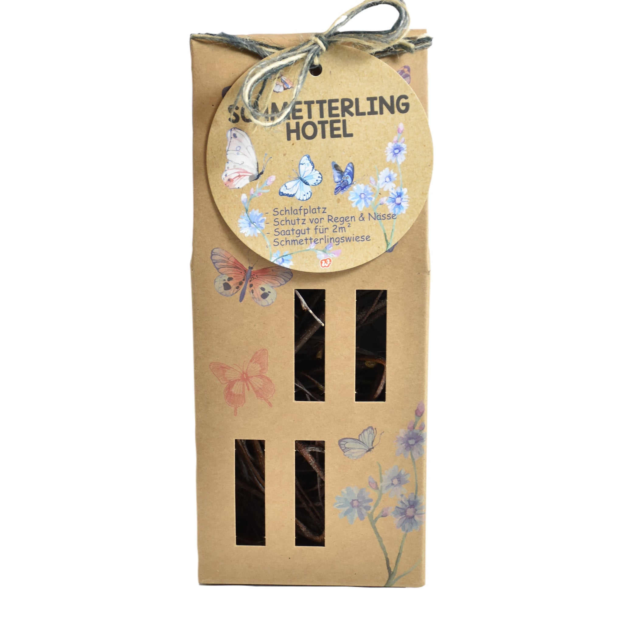 Schmetterlingshotel aus Pappe