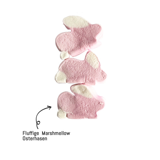 Fluffige Osterhasen aus Marshmellow