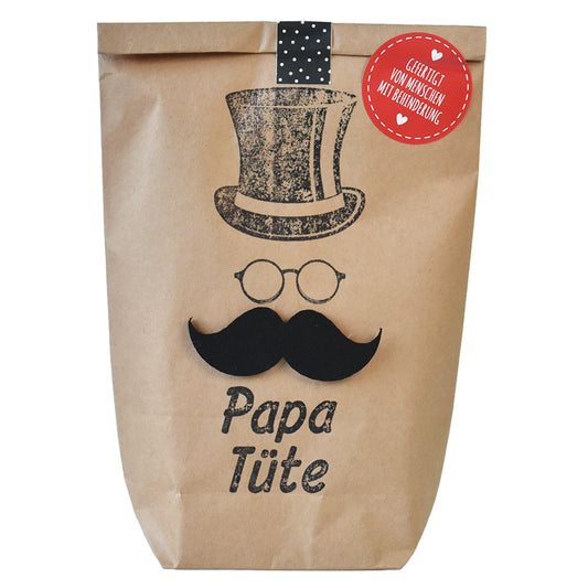 Papa Tüte Wundertüte mit Bart für den besten Papa