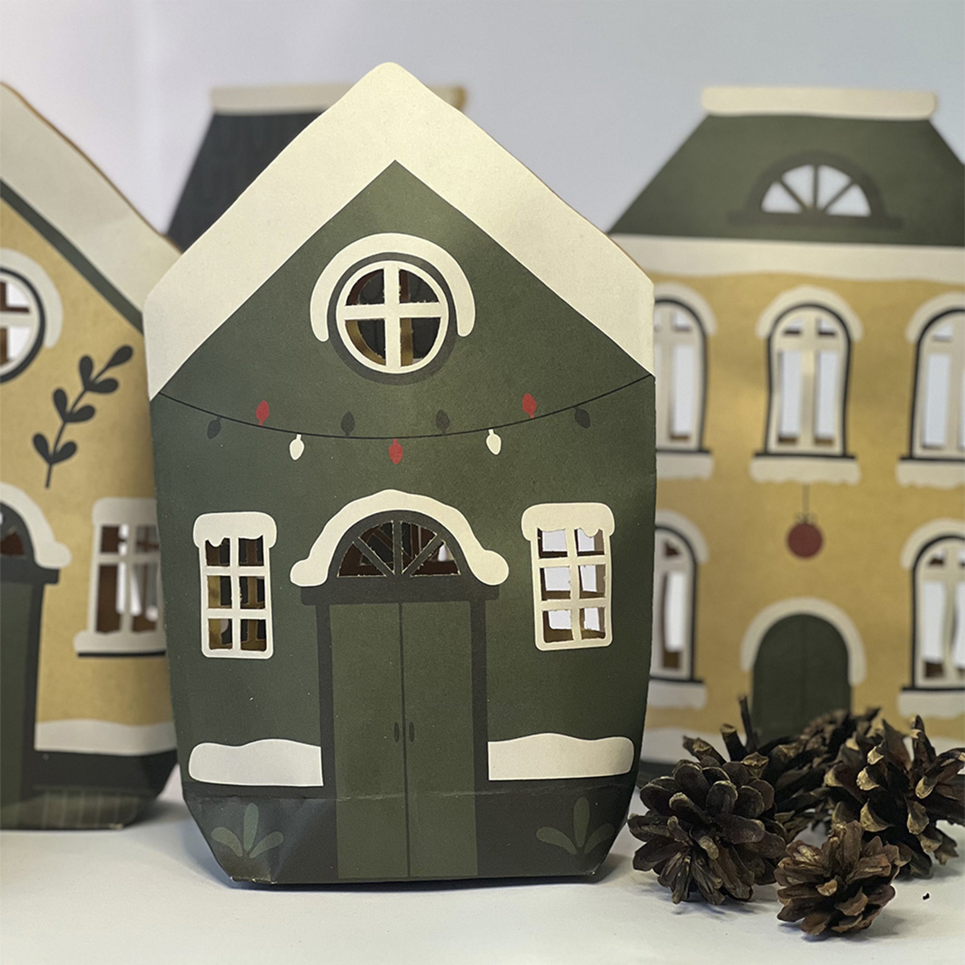weihnachtsdeko fensterbank innen- für Teelichter