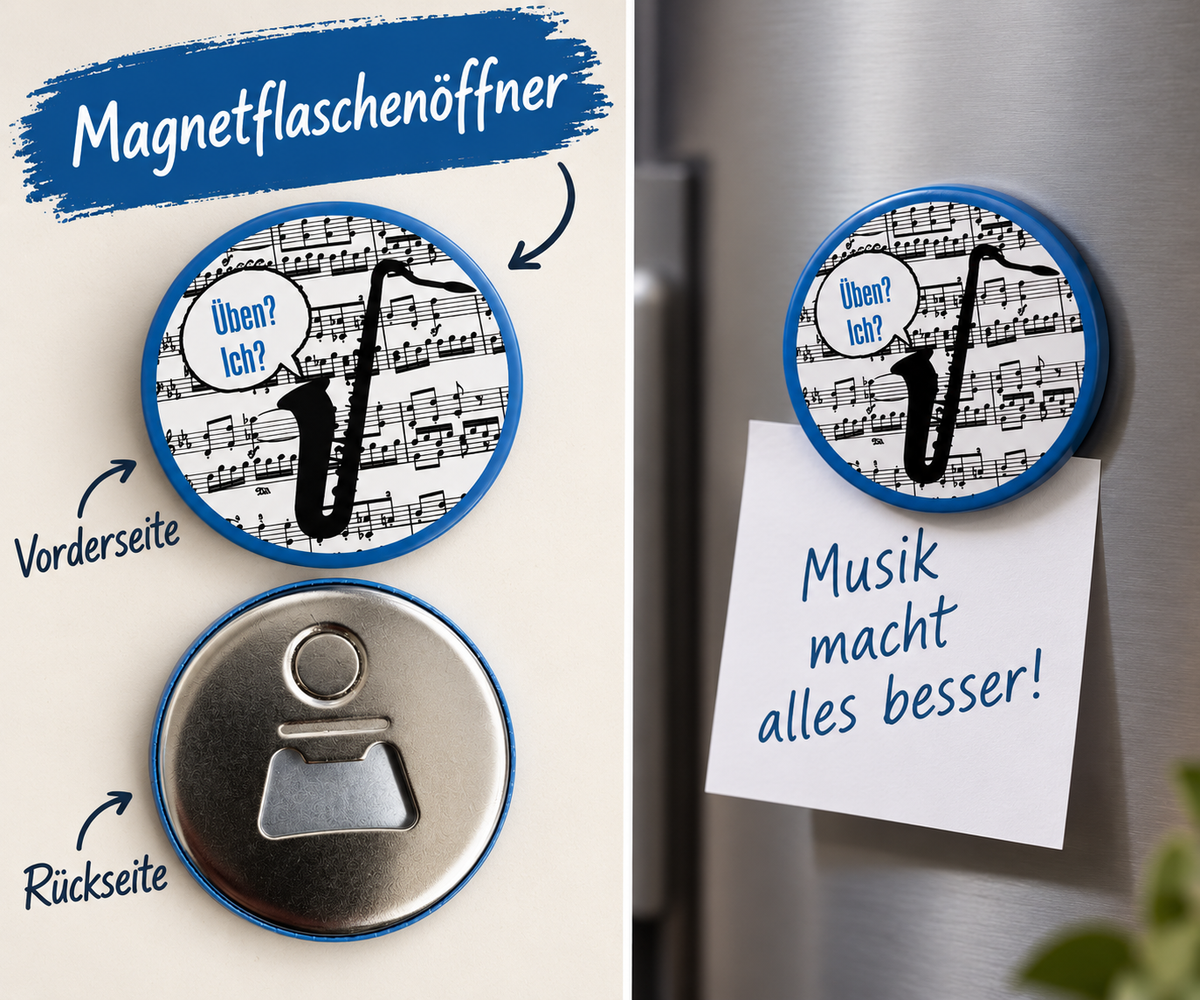 Magnetflaschenöffner für Musiker
