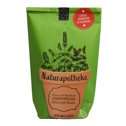 Geschenk zur Entspannung: Zitronenmelisse-Saatgut in unserer Wundertüte für Ruhe & Naturgenuss. Handgefertigt & wohltuend.
