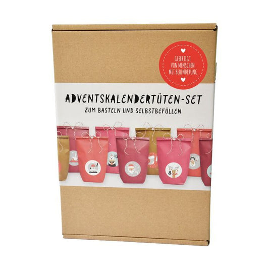 Adventskalender DIY Set rot zum selbst gestalten