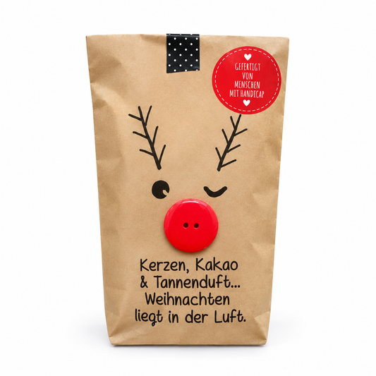 Weihnachtstüte mit Elch