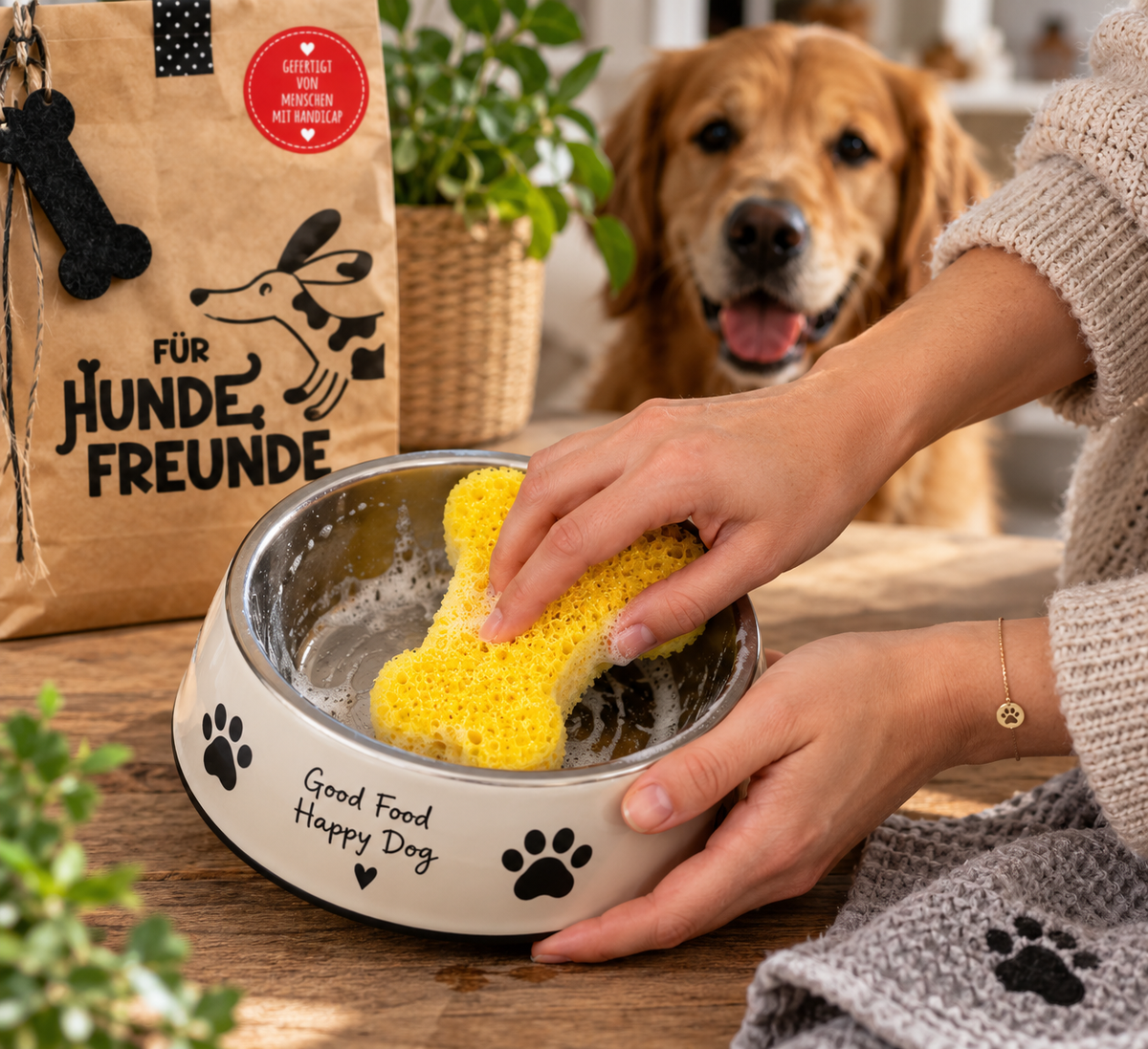 Napfschwamm für Hundebesitzer
