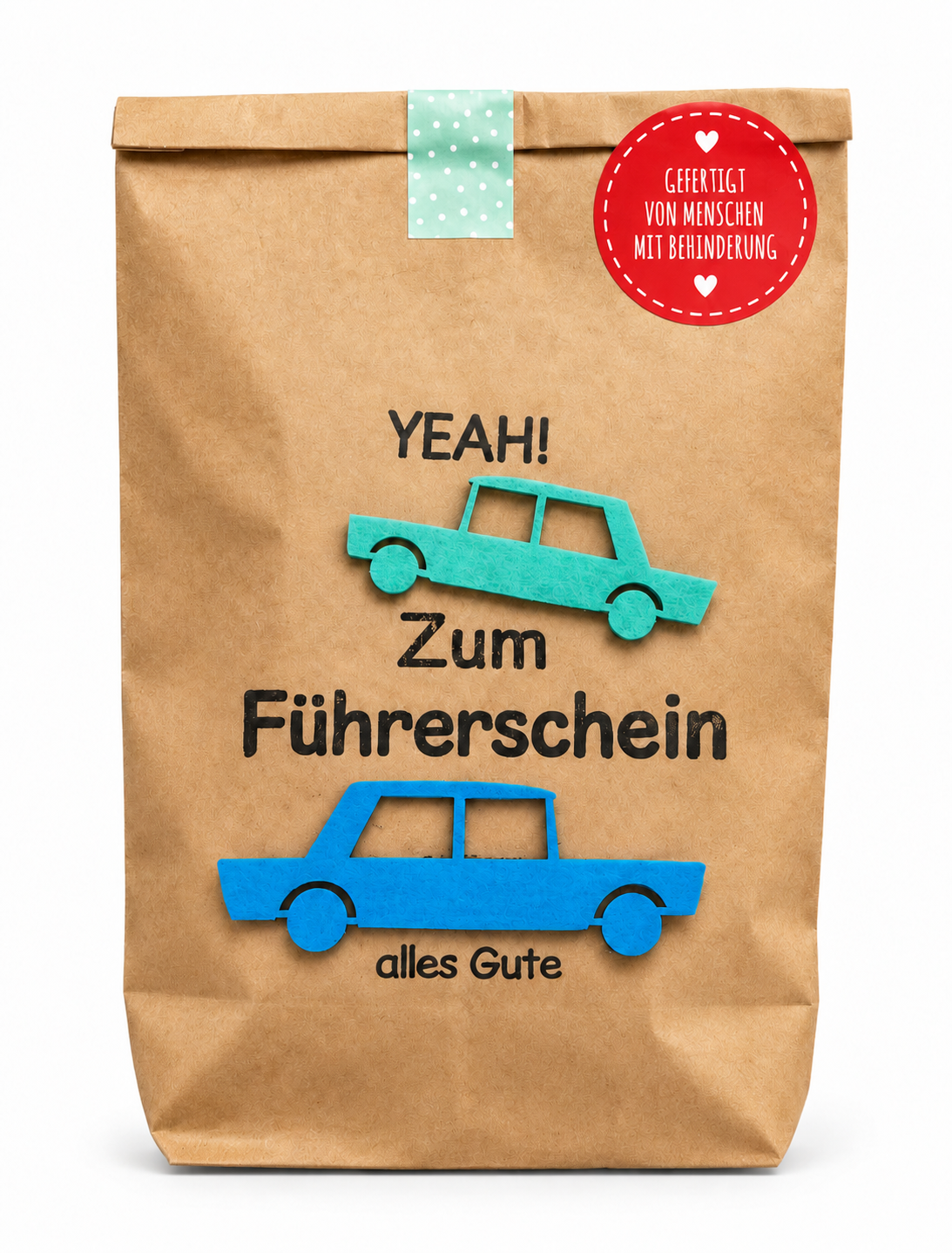 Tolle Überraschung als Führerschein Geschenk zur bestandenen Fahrprüfung mit nützlichen Utensilien