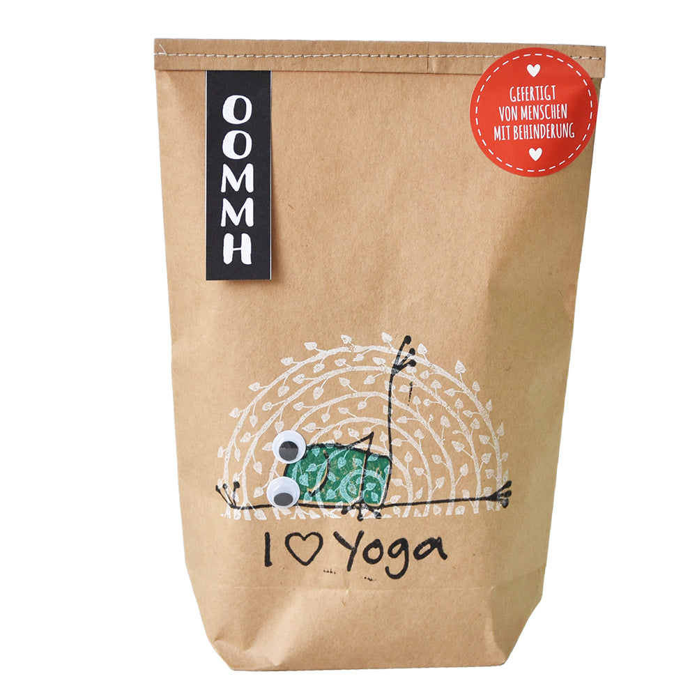 geschenke für yoga fans- Yoga Wundertüte mit relaxing Frosch