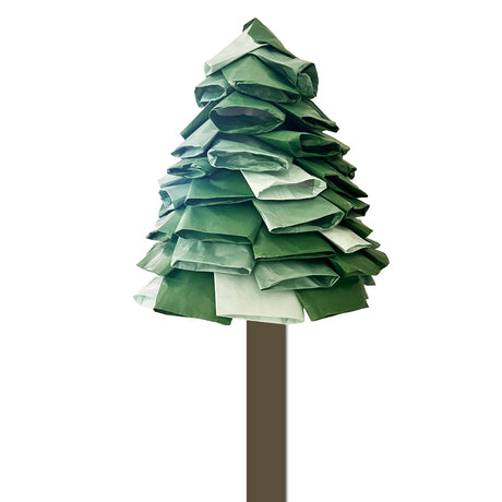 Bastel Tannenbaum aus Papiertüten