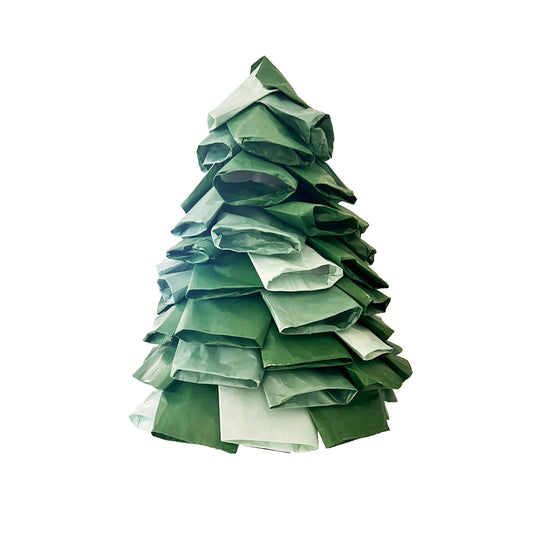 Paperttannenbaum selber basteln ohne Stamm