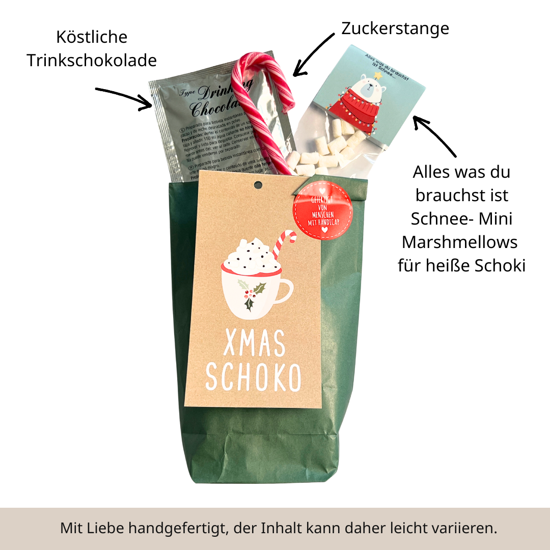 Heiße Schokolade Geschenk – Die X-Mas Schoko Wundertüte - Inhalt
