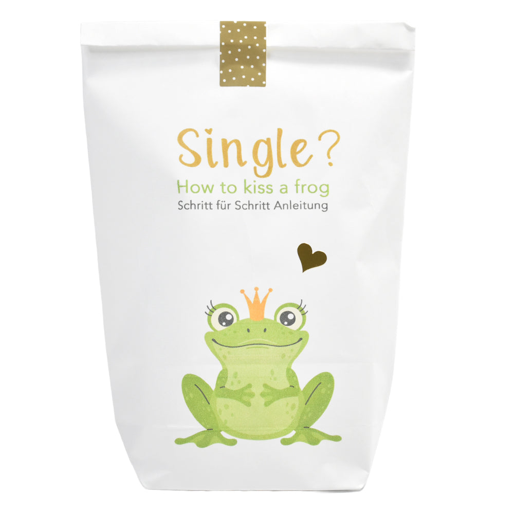 Geschenk für Singles – Wundertüte „How to kiss a frog“