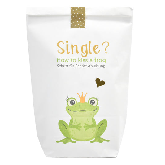 Geschenk für Singles – Wundertüte „How to kiss a frog“