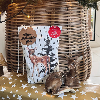 Wundertüte mit niedlichen Reh - Kleines Weihnachtsglück Geschenk