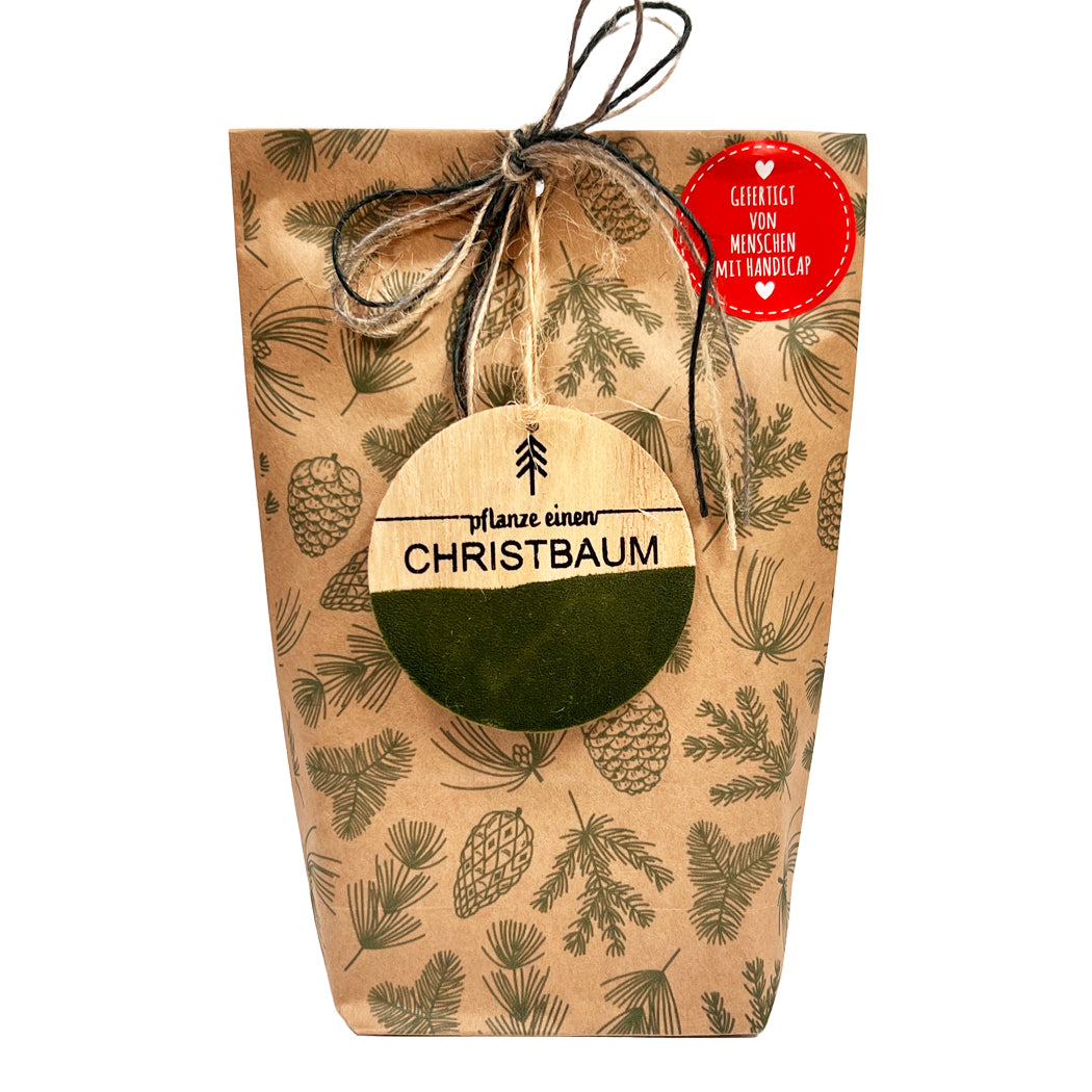 Baum Pflanz Geschenk für eine Nordmanntanne