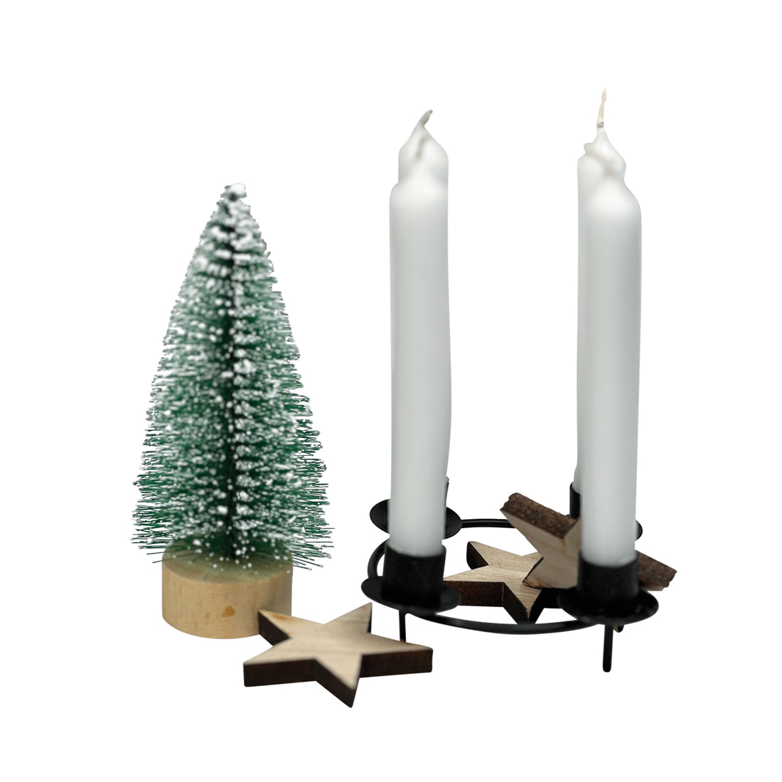 Tännchen und Adventskranz