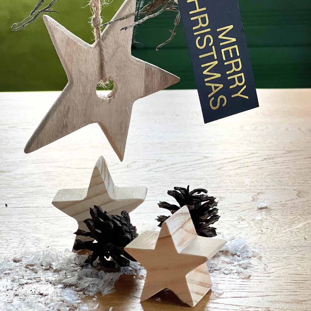 Kleine Weihnachtsdeko aus Holz
