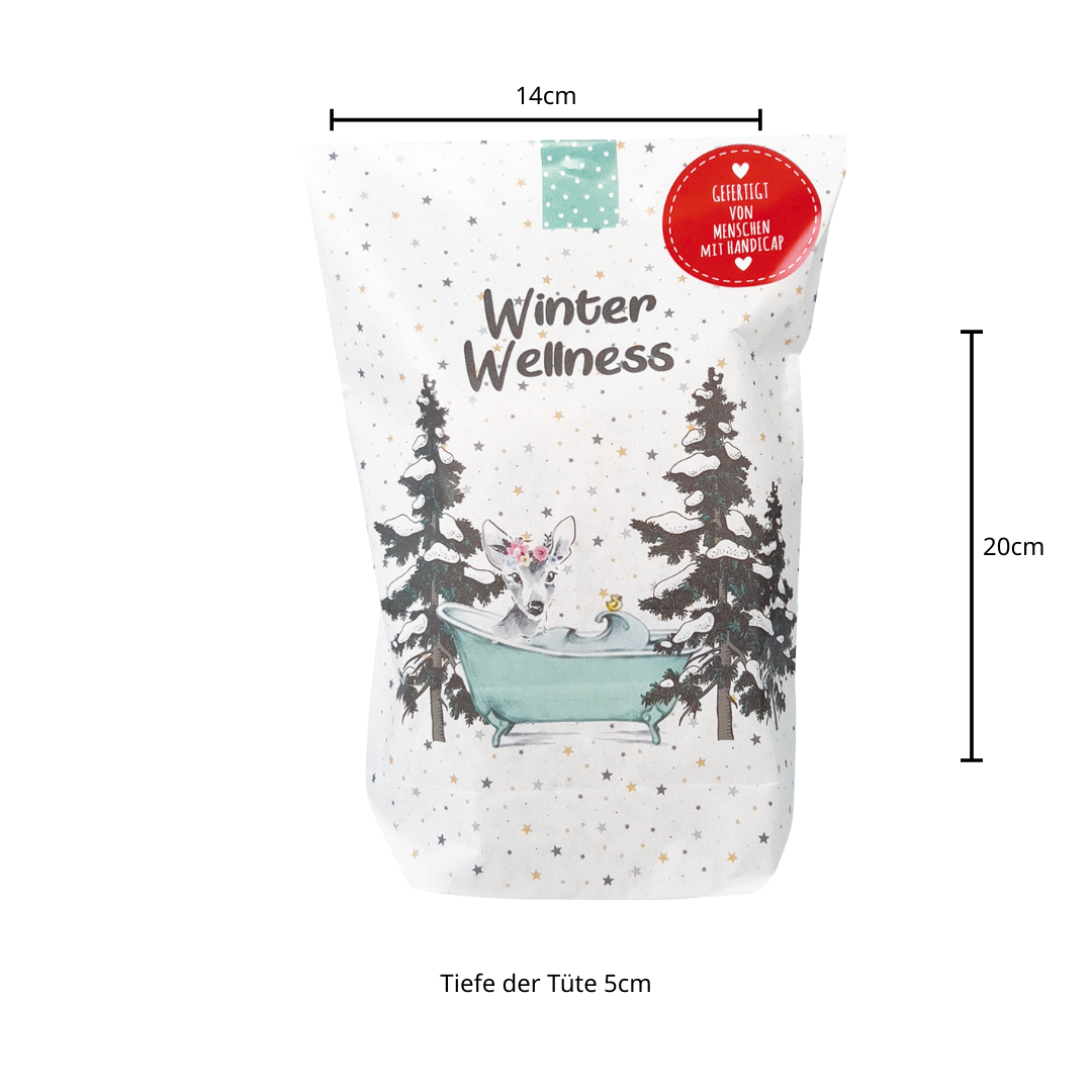 Größe der Wellness Geschenktüte ca. 14x5x22cm